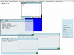 An image showing the open saved page dialog