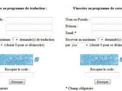 Registration page for Translators and Correctors
