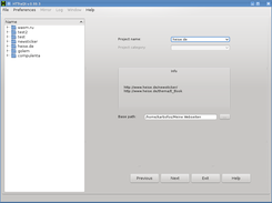 create or select projet