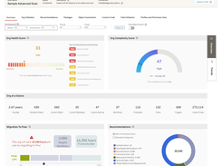 Summary Dashboard of an Advanced Scan