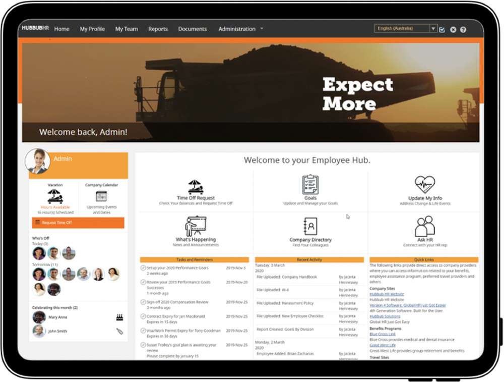 HubbubHR Screenshot 1