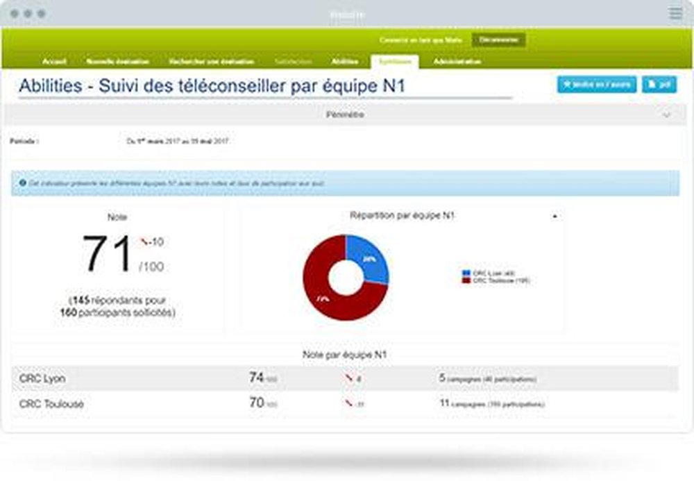 Hubicus Quality Monitoring Screenshot 1