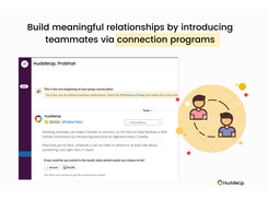 Introduce teammates through Connection Programs