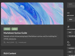 Hugo Theme Stack Screenshot 1