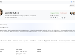 HR Module - Employee profile overview