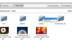 Filemanager Symbolansicht