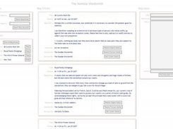 Initial HumBlog configuration using supplied stylesheet