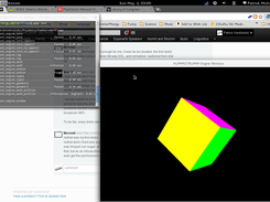 The Humm and Strumm Engine running natively on Debian GNU/Linux.