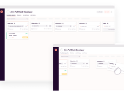 Customizable, lean hiring pipeline with drag & drop feature