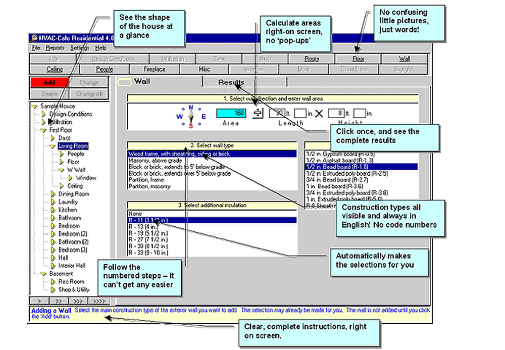 HVAC-Calc Screenshot 1