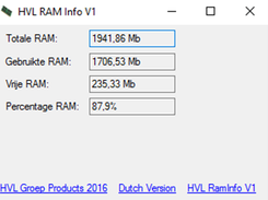 HVL RamInfo  Screenshot 1