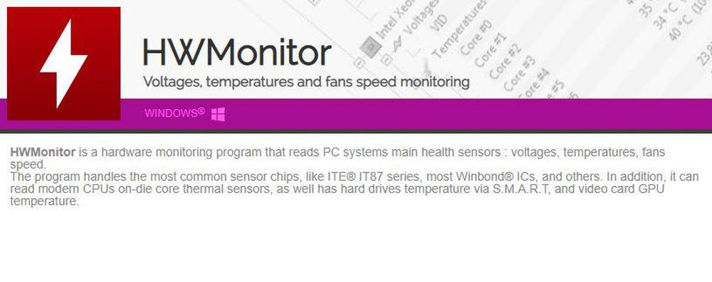 HWMonitor Screenshot 1