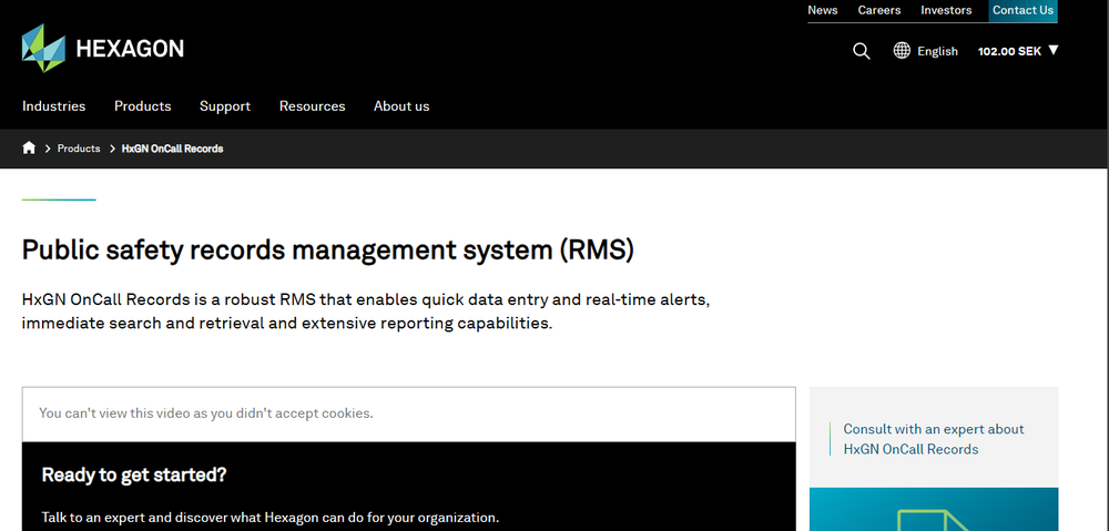 HxGN OnCall Records Screenshot 1