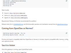 HybridClaw Screenshot 1