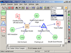 HydroCAD main screen