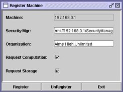 Machine Registeration on grid