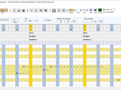 Piano Roll with Midi Model (yellow lines)