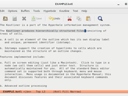 Multi-level Autonumbered Koutliner Screenshot 