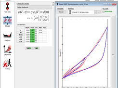 Fit of rubber data by Ogden-Roxburgh model (+Yeoh) of Mullins' effect