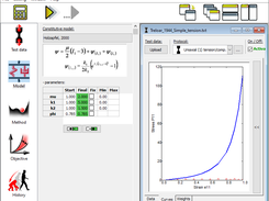 Prediction of Unixial response of Holzapfel model for arteries