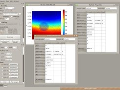 Showing particle properties