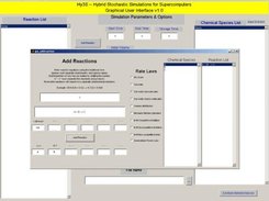 The 'Add Reaction' window of the Hy3S GUI