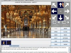 The game provided as example, Cloak of Darkness, in the Old (Default) GUI