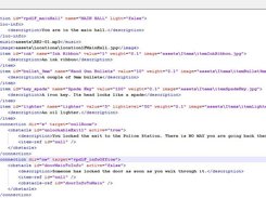 An example XML game for Hysteria, as it's portrayed on Note++