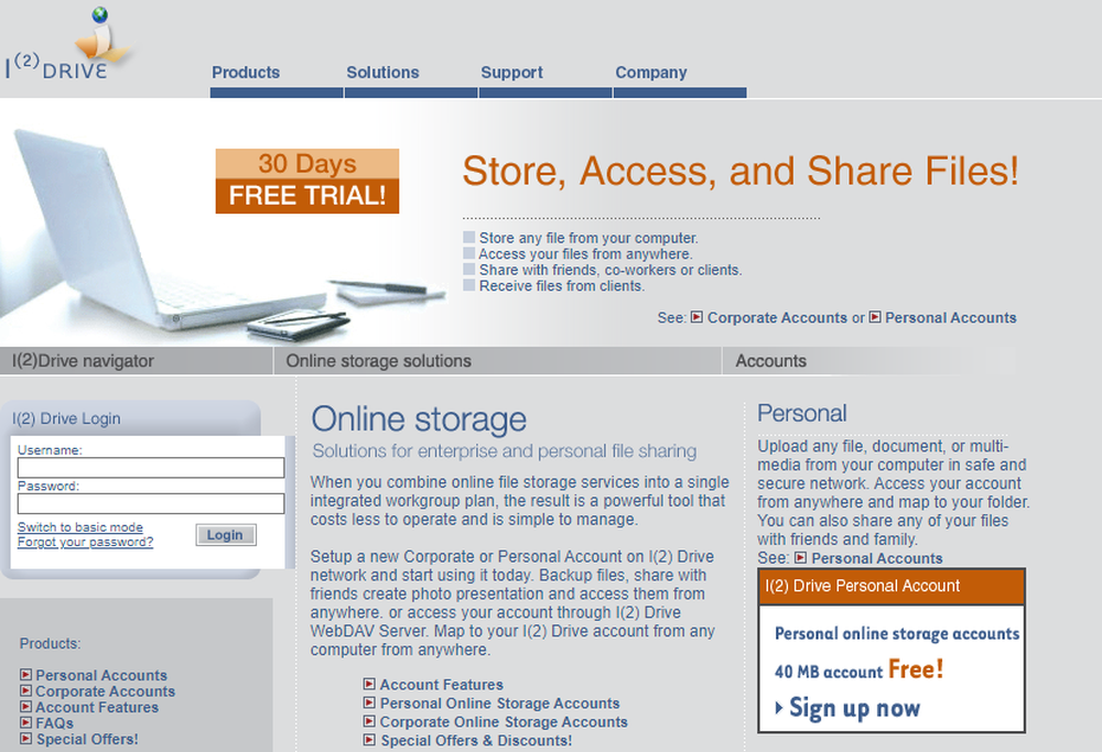 I(2) Drive Screenshot 1