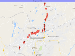 A Plot of Images on Google Maps
