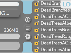 Dark mode on VAULT page w/ Blue Accent, showing logger page while decrypting files