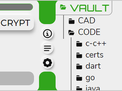 Light mode on VAULT page w/ Green Accent,  showing file tree
