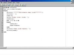 Main window with simple code