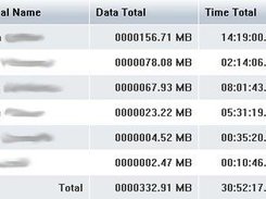 Per-Group Monthly Totals