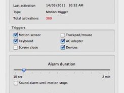 1. Alarm preferences tab