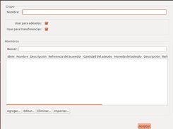 Editar, eliminar o importar un grupo