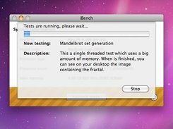 iBench 1.1 executing the Mandelbrot set generation test