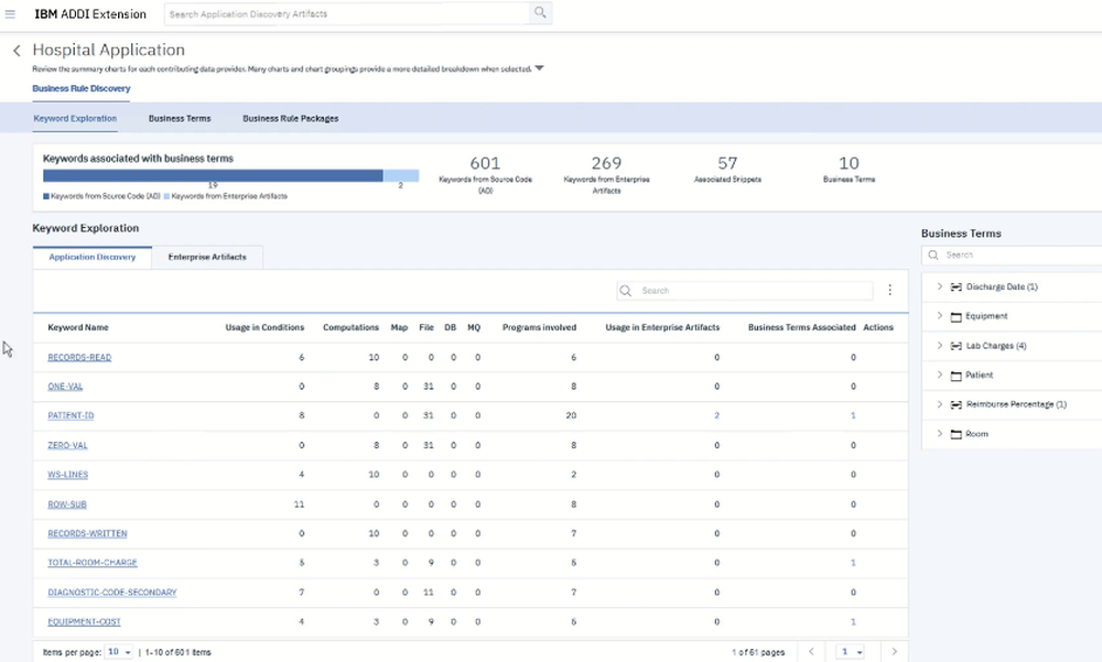 IBM App Discovery Delivery Intelligence Screenshot 1
