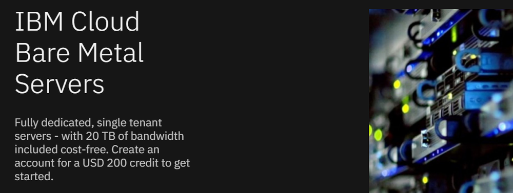 IBM Cloud Bare Metal Servers Screenshot 1