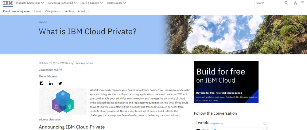 IBM Cloud Private Screenshot 1