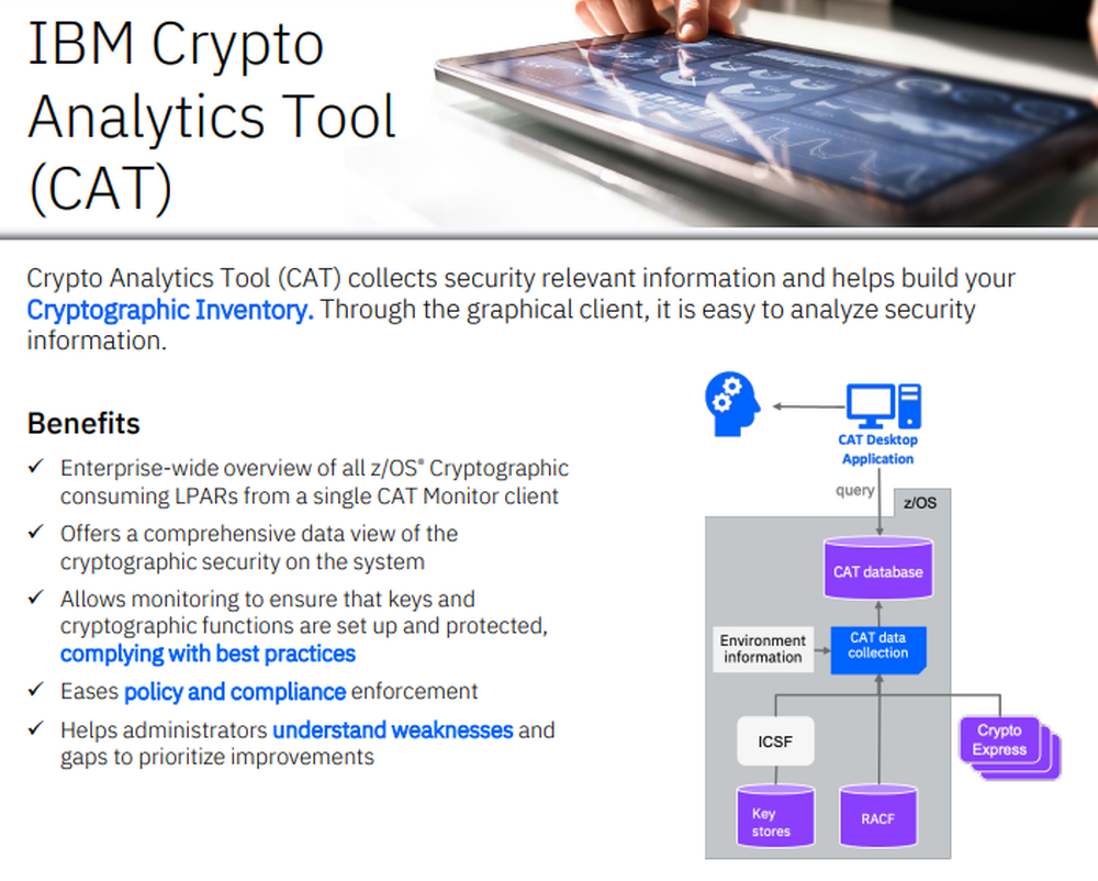IBM Crypto Analytics Tool (CAT) Screenshot 1
