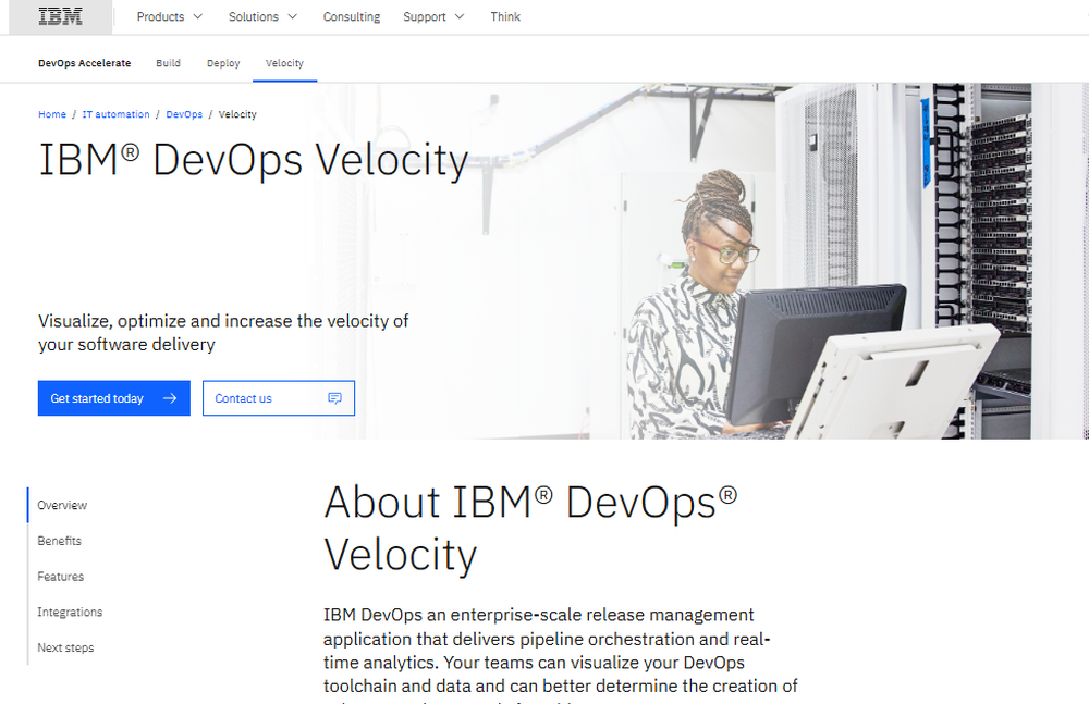 IBM DevOps Velocity Screenshot 1