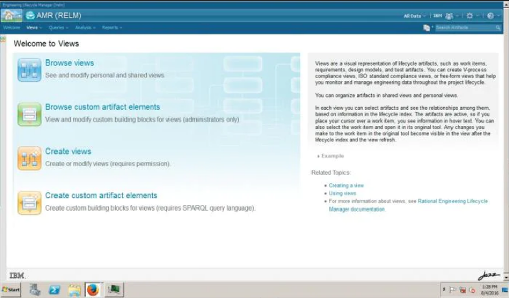 IBM Engineering Lifecycle Management Screenshot 1