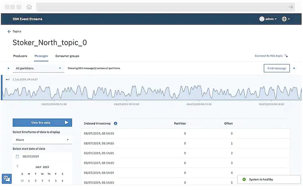 IBM Event Streams Screenshot 1