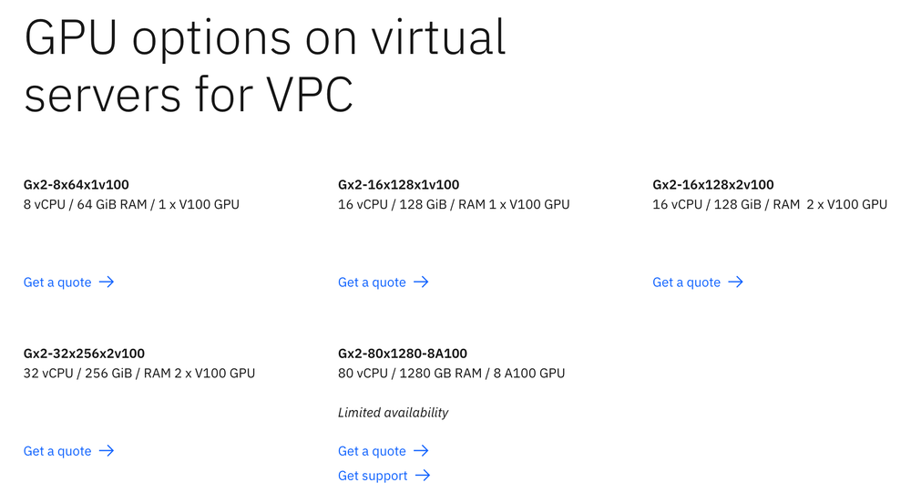 IBM GPU Cloud Server Screenshot 1
