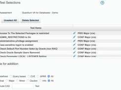 IBM Guardium Vulnerability Assessment Screenshot 1