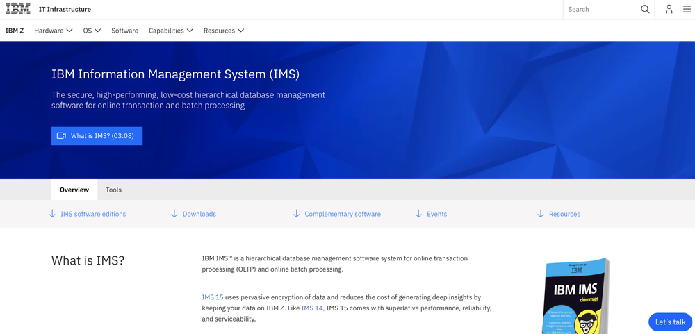 IBM IMS Screenshot 1