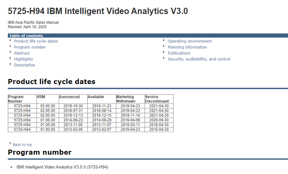 IBM Intelligent Video Analytics Screenshot 1