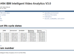 IBM Intelligent Video Analytics Screenshot 1