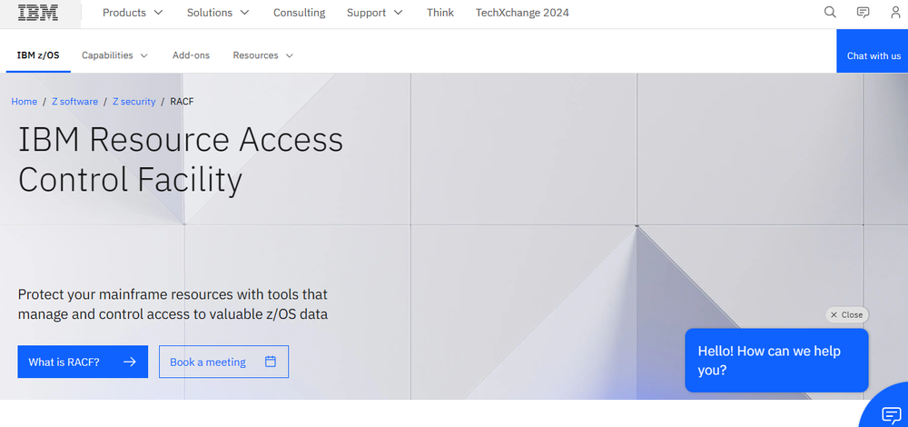 IBM Resource Access Control Facility (RACF) Screenshot 1